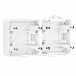 48994 ABR: Dvojit� horizont�lna z�klad�a IP65, biela