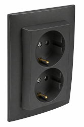 90331 CIS: Komplet dvojz�suvka (Schuko), �ed�