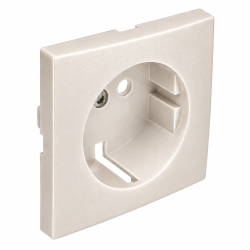 90632 TPE: Kryt z�suvky Schuko s clonkou, perle�ov�