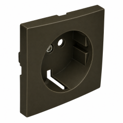 90632 TPM: Kryt z�suvky Schuko s clonkou, �ierna