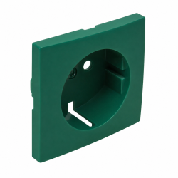 90632 TVD: Kryt z�suvky Schuko s clonkou, zelen�