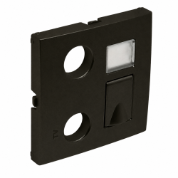 90774 TPM: Kryt z�suvky R-TV-RJ45, �ierna