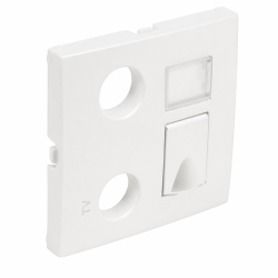 90774 TBR: Kryt z�suvky R-TV-RJ45, biela
