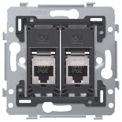 Spodok zsuvky 170-79256 2xRJ45 STP (tienen) CAT.5E