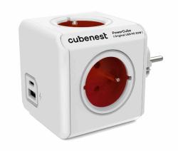 Adaptr multifunkn Powercube 16A 250V Original USB erven PD A+C