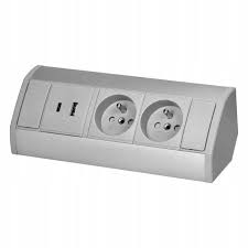 90384_KXIS:Dvojit USB zsuvka komplet bez rmika, TYP A, ed