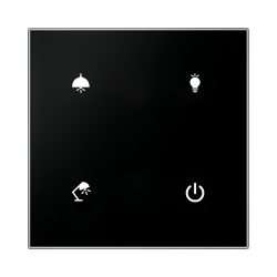 4-kan�lov� dotykov� ovl�da� GSB3-40/SB/�ierna so symbolmi - (star�� HW)
