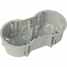 Krabica in�tala�n� KUP 68 LP/2 SK 144x73x45mm 2-n�sobn� do dutej steny siv�